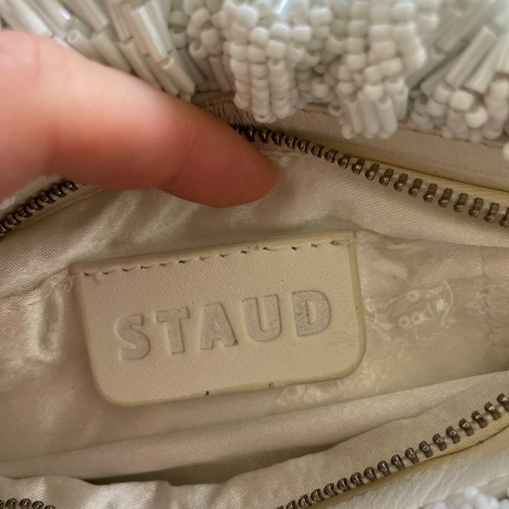 STAUD BEADED BEAN BAG CREAM SWIRL - Picture 8 of 11
